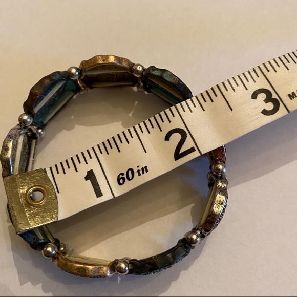 Two bronze and blue stretchy bracelets with anchors away and trees - Picture 4 of 8